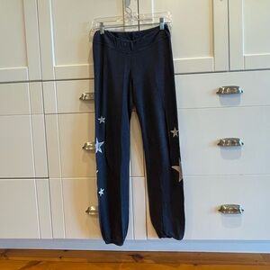 Sundry from Anthro Soft Sweatpants Navy Stars Small